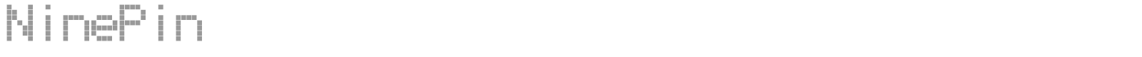 Nine Pin font preview